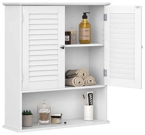 Dulap de perete pentru baie 60x20x70 cm