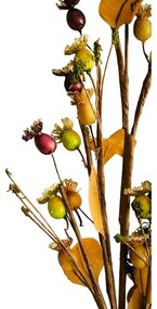 Set of branches Snow-covered rosehip 89 cm, 6 pcs