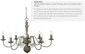 Lustra stil rustic Greythorne 8L 2268-8GY SRT