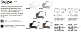 Aplica LED orientabila pentru exterior IP54 Swipe ap gri