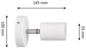 Spot LED de perete TUNE 1xGU10/4,8W/230V alb