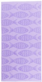 Prosop de plaja Culoare violet, FISH