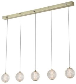 Lustra cu 5 pendule LED design modern decorativ Allure