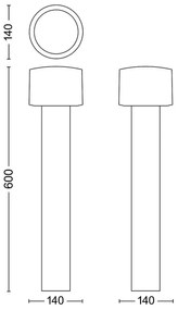 Lampă LED de exterior Philips OTIS LED/4,3W/230V 2700K IP44