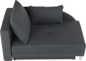 Canapea extensibilă, material textil gri-negru, stânga, LAUREL