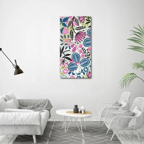 Tablou Printat Pe Sticlă Flori