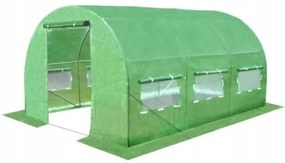 Sera de gradina, tip tunel, 6 ferestre, cadru metalic, folie PE + PP, 2.5x4x2 m, Chomik