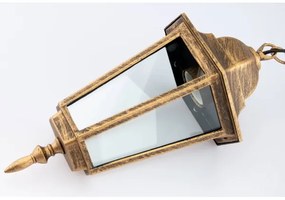 Lustră de exterior pe lanț 1xE27/60W/230V aurie IP44