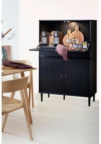 Dulap de vinuri negru în decor de frasin 89x136 cm Mistral - Hammel Furniture