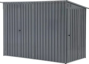 Căsuță de grădină pentru unelte Avenberg, 2,43 × 1,12 m, antracit