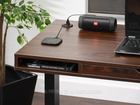 Masă PC Osto 120 (nuc + alb). 1109829