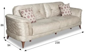 Canapea Extensibila Fausta 3L, 240 x 94 x 86 Cm