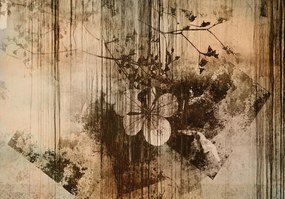 Fototapet - Perete vechi  cu pete umede (152,5x104 cm)