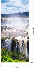Fototapet pentru ușă - Cascade Iguassu (95x205cm)