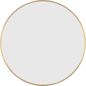 vidaXL Oglindă de perete rotundă, auriu, Ø 50 cm