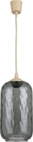Brilagi - Lustră LED suspendată pe cablu R GLASS 1xE27/60W/230V Ø 14 cm bej/gri fumuriu