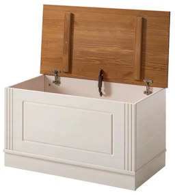 Cufăr alb din lemn de pin 80x45 cm Anita – Støraa