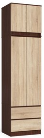 Dulap de haine Sahil (wenge + stejar sonoma). 1071022