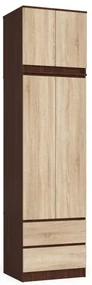 Dulap de haine Sahil (wenge + stejar sonoma). 1071022