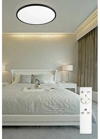 Plafonieră LED dimabilă REVIT LED/70W/230V d. 75 cm negru Top Light + telecomandă