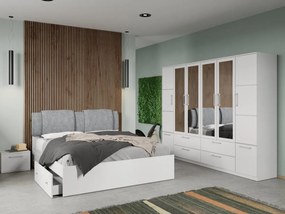 Set mobila dormitor 4 piese Alb Adapto C20