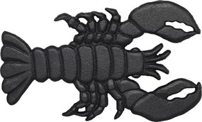 Suport pentru vase fierbinți din fontă neagră, în formă de homar, 23 x 13,5 x 1,5 cm, „Lobster"
