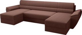 Coltar extensibil in forma de U TAVERO, roz inchis, 321x140 cm
