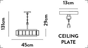 Candelabru elegant design Art-Deco Belle D-45cm