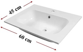 Lavoar din marmură artificială Ginger 60