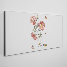Tablou canvas Flori Plante Fluture