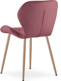 Scaun de masa MANGO VELVET, roz inchis