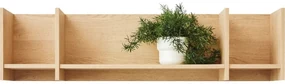 Polita de perete TISANE DUO 120x25 cm, stejar biscuit