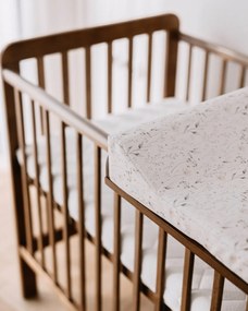 Saltea din spuma pentru masa de infasat din lemn, atasabila la patut bebe, 120x60 si 140x70 cm, impermeabila cu margini de protectie, 72x47 cm Lunca by Woodies