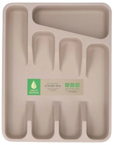 Organizator de tacâmuri Kitchen Craft Natural Elements, bej