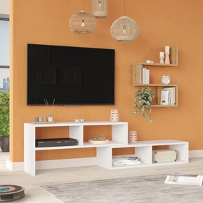 Set mobilier living Kakomo, Pako World, Alb-Natural, 170x29x43 cm