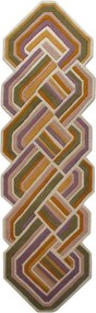 Covor tip traversă țesut manual din lână 80x300 cm Lattice Shaped – Flair Rugs