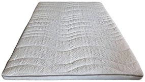 Topper cu spuma memorie Vise Pufoase Antistress Silver Nanotehnology Memory 160x200, H 7cm, husa detasabila, lavabila si cu ioni de Argint