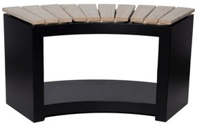 Bancă de grădină neagră Curved – Esschert Design