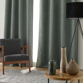 Draperie kaki din catifea 140x260 cm Olympe – douceur d'intérieur