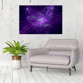Tablou -abstracție violetă (90x60 cm)