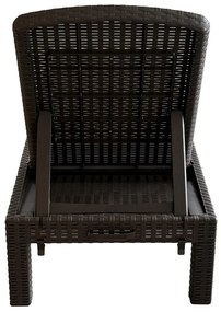 Șezlong de grădină Zanjar (maro) . 1116564