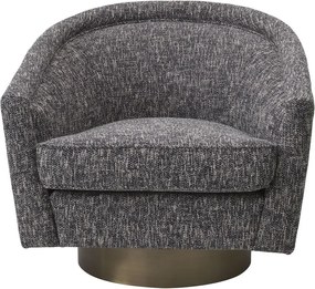 Fotoliu rotativ design lux Catene, negru cambon 115427 HZ