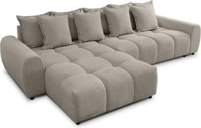 Colțar taupe (cu colț pe partea stângă/cu șezlong) Albane – Ropez