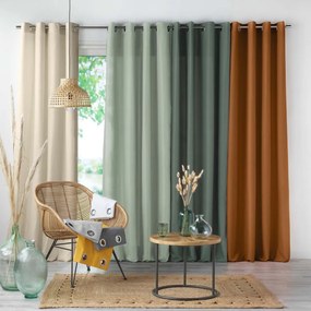 Draperie maro din microfibră 140x280 cm Absolu – douceur d'intérieur