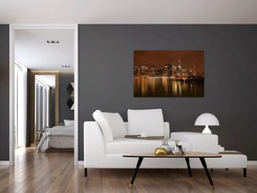 Tablou orașului nocturn (90x60 cm)
