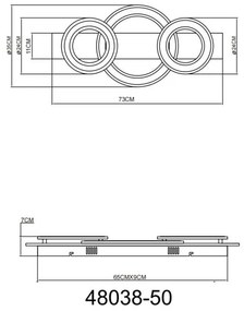 Plafoniera LED design decorativ JAYDEN 50W