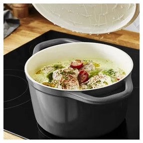 Oală cu capac Tefal AIR 20 cm antracit