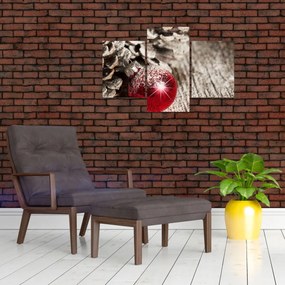 Tablou - Decorațiuni de Crăciun (90x60 cm)