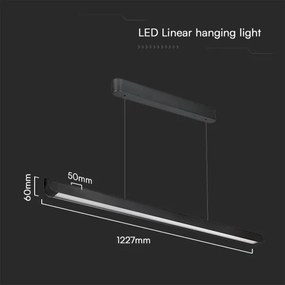 Lustră LED pe cablu LED/36W/230V 3000/4000/6400K negru