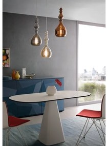 Redo 01-2938 - Lustră pe cablu AMBIX 1xE27/42W/230V, Ø 18 cm, gri